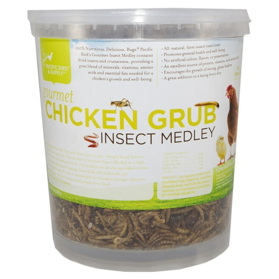 Pacific Bird & Supply PB-0064 14 oz Gourmet Chicken Grub Insect