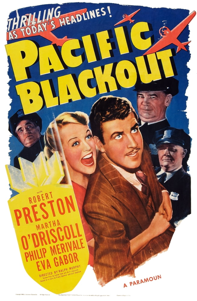 Pacific Blackout U Canvas Art - (11 x 17)