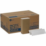 Pacific Blue Basic 1-ply Multifold Paper Towel, 9.40" Width x 9.20" Length, White 202-04 | 2 Cartons 32 Packs