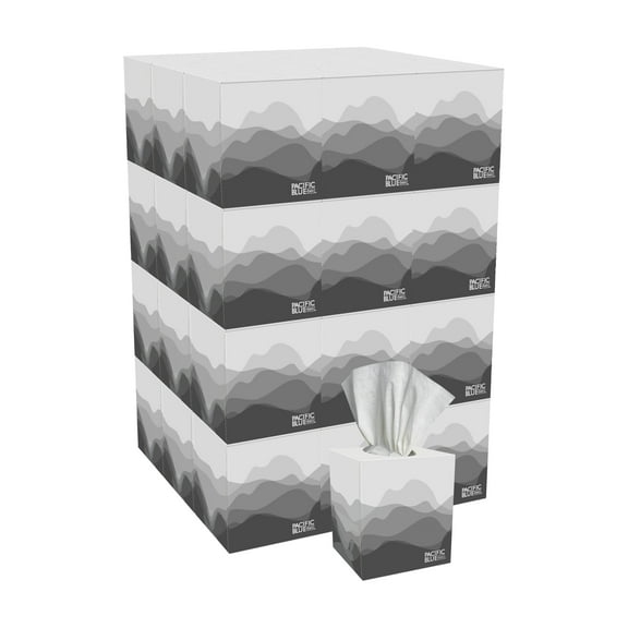 Georgia Pacific Professional Facial Tissue 2-Ply 8" x 8 1/3" White 36 Boxes/Carton 47510