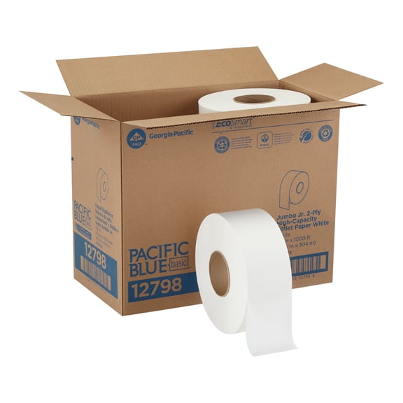 Pacific Blue Basic 2-Ply Toilet Tissue 8 per Case 12798