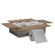 Pacific Blue Basic  by GP Pro Hardwound Paper Towel Rolls, 100% Recycled, White, 800 Per Roll, Case Of 6 Rolls