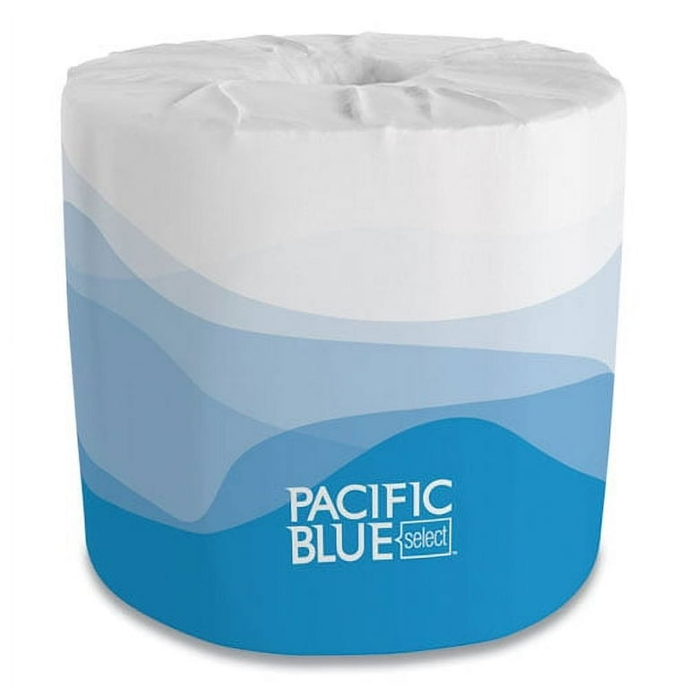 Pacific Blue Basic Bathroom Tissue, Septic Safe, 2-Ply, White, 550 Sheets/Roll, 80 Rolls/Carton Pacific Blue Basic Bathroom Tissue, Septic Safe, 2-Ply, White, 550 Sheets/Roll, 80 Rolls/Carton