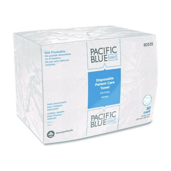 Georgia-Pacific Dry Wipe,1/4 Fold,White,PK20