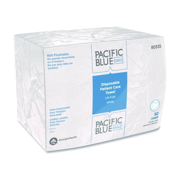 Georgia-Pacific Dry Wipe,1/4 Fold,White,PK20