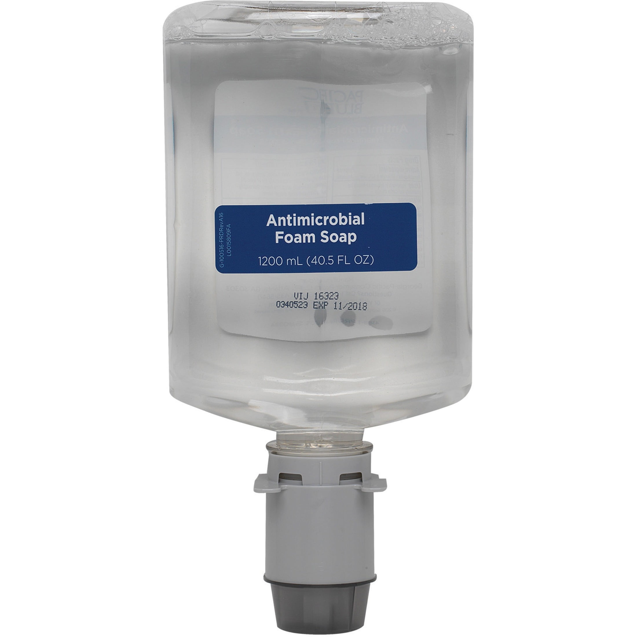 Pacific Blue Ultra, GPC43822, Antimicrobial Foam Soap Automated Touchless Dispenser Refills, 3 / Carton, Clear, 40.6 fl oz (1200 mL)