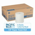 thumbnail image 1 of Pacific Blue Ultra® 8” High-Capacity Recycled Paper Towel Rolls by GP PRO (Georgia-Pacific), White, 6 Rolls per Case, 1 of 12