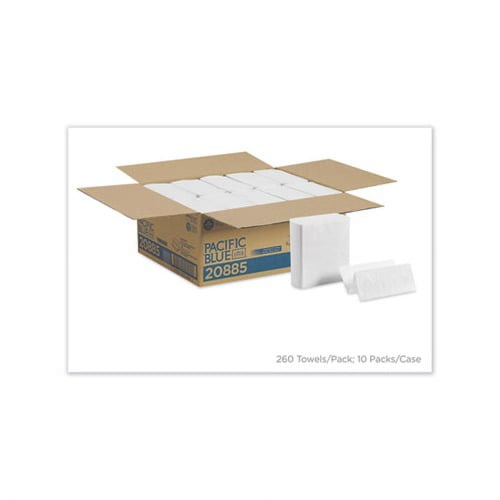 Pacific Blue Ultra Z-Fold Folded Paper Towels 8 x 11, White, 260/Pack, 10 PK/CT