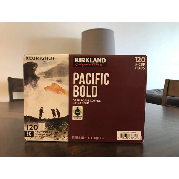 Pacific Bold Dark Roast Extra Bold K-Cup coffee pods, 120 count