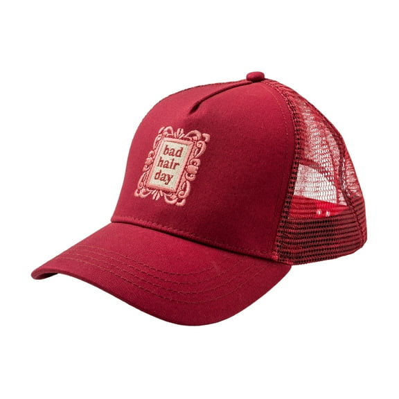 Pacific Brim Foam Trucker Hat Classic Adjustable Cap with Mesh Side Panels, Bad Hair Day (Unisex)