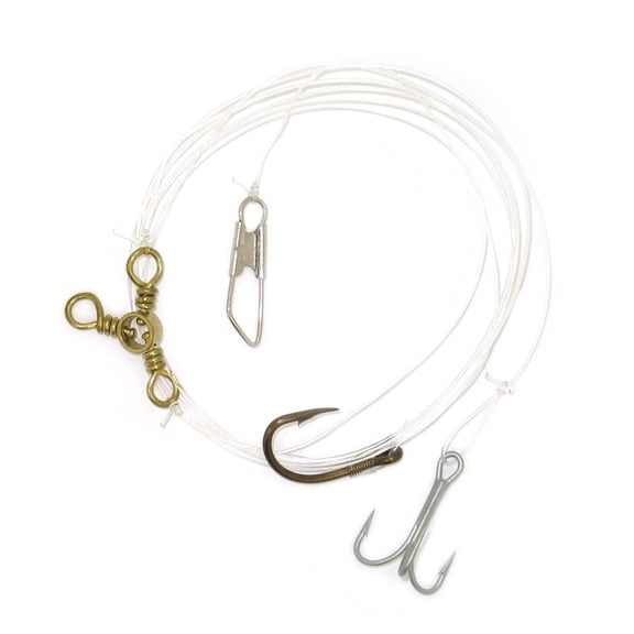 PACIFIC CATCH HALIBUT RIG TREBLE HOOK SIZE 1/0