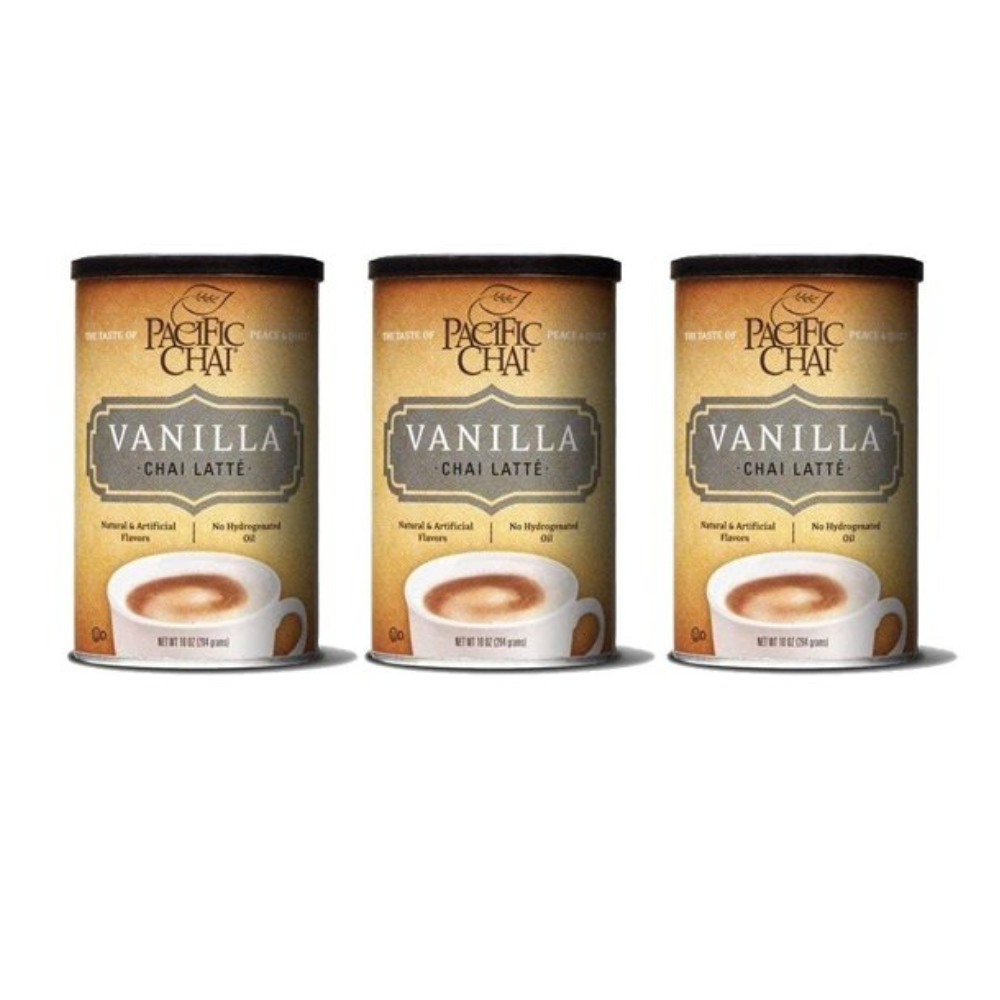Pacific Chai Chai Latte, Vanilla, 10 oz (Pack of 3)
