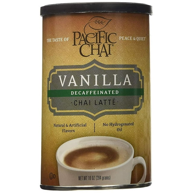 Pacific Chai Decaf Chai Latte, Vanilla, 10 OZ
