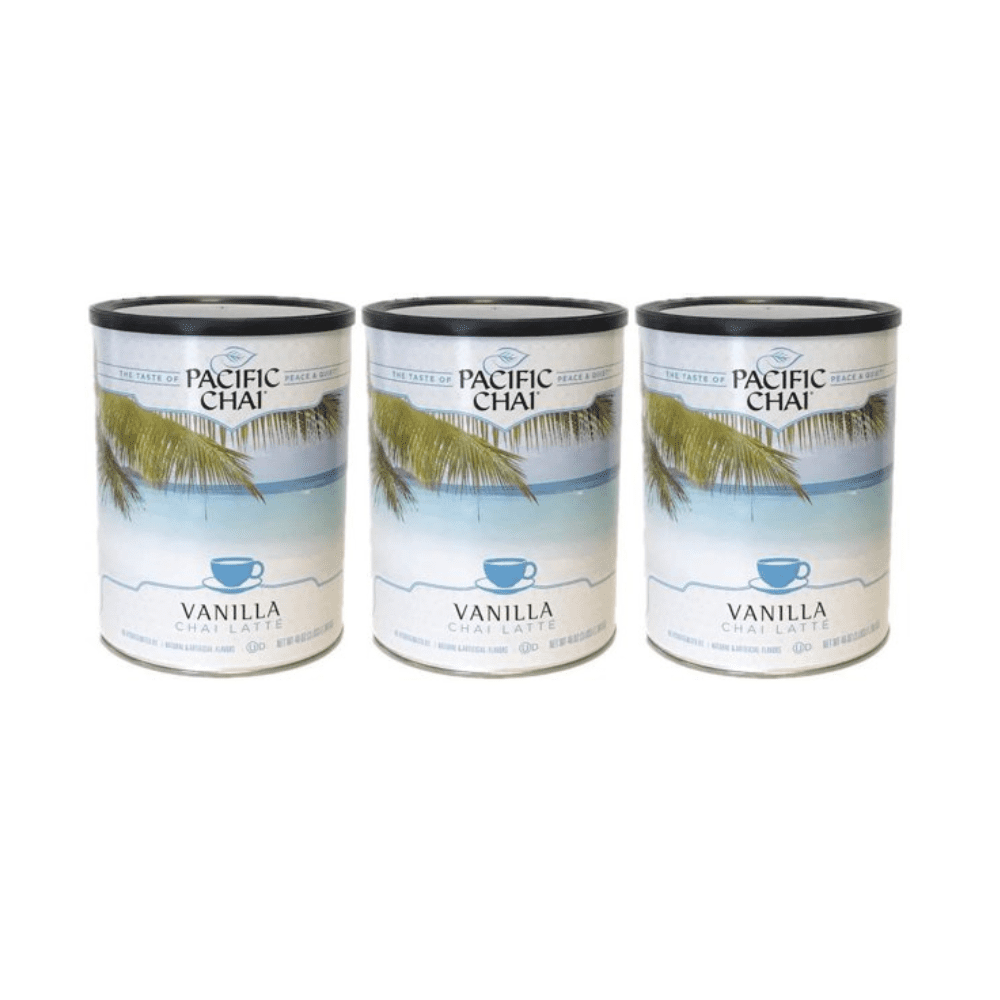Pacific Chai Vanilla Chai Latte, 48 oz (Pack of 3)