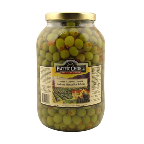 Pacific Choice Manzanilla Olive 240-260 ct per kg cs 4/1 gal