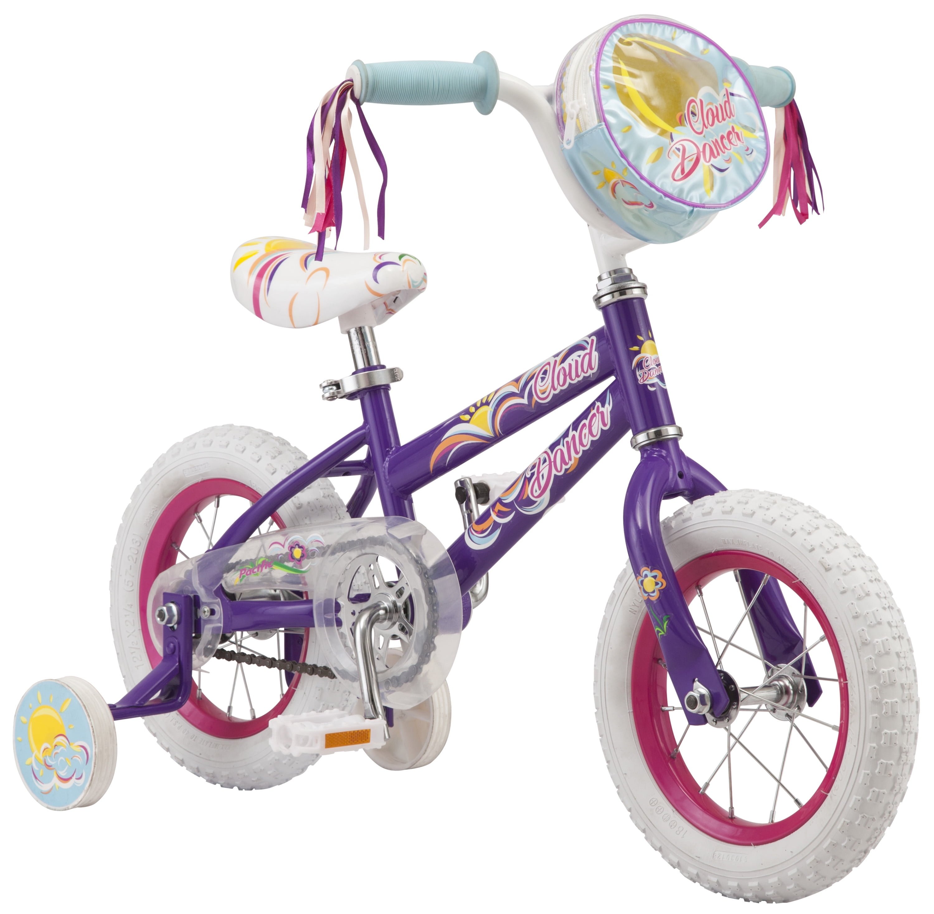 Pacific Cloud Dancer Kids' Girls' 12-in. Bike, Purple, Ages 2-4