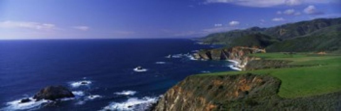 Pacific Coast Big Sur California USA Canvas Art - Panoramic Images (36 x 12)