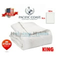 thumbnail image 1 of Pacific Coast Feather Co Gray Duck Down 230TC White Hotel Luxury Lightweight Blanket - King, 1 of 11