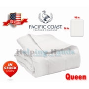 Pacific Coast Feather Co Gray Duck Down 230TC White Hotel Luxury Lightweight Blanket Queen