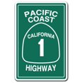 thumbnail image 1 of Pacific Coast Highway California 1 [3 Pack] of Vinyl Decal Stickers | 3.3" X 5" | Indoor/Outdoor | Funny decoration for Laptop, Car, Garage , Bedroom, Offices | SignMission, 1 of 1