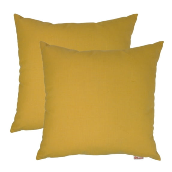Pacific Coast Home Furnishings,Inc. Austin Horn Classics Sunbrella® Spectrum Daffodil 20-inch Outdoor Pillow 2-pack - 20" x 20"