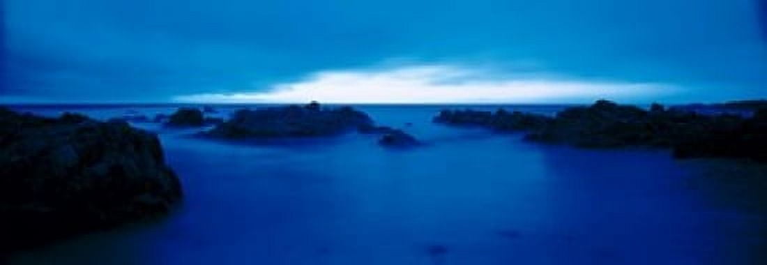 Pacific Coast Monterey CA USA Canvas Art - Panoramic Images (18 x 7)