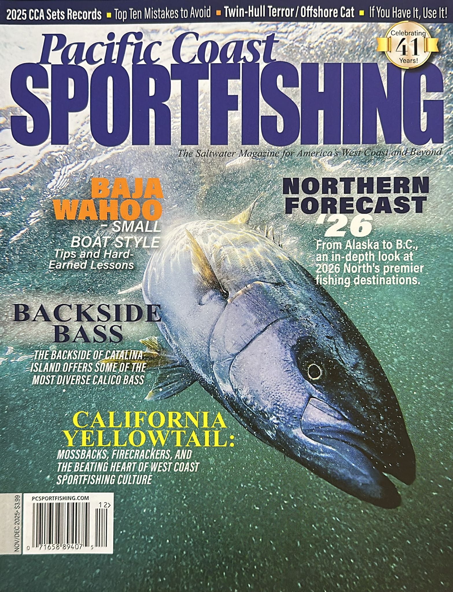 Pacific Coast Sportfishing Magazine November December 2025