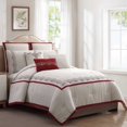 Pacific Coast Textiles 8 Piece Lace Comforter Set Lori Wine