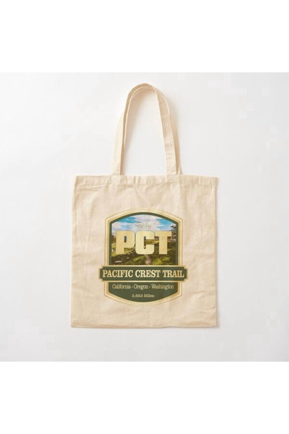 Pacific Crest Trail (B1 Canvas Tote Bags, Reusable Shopping Bag