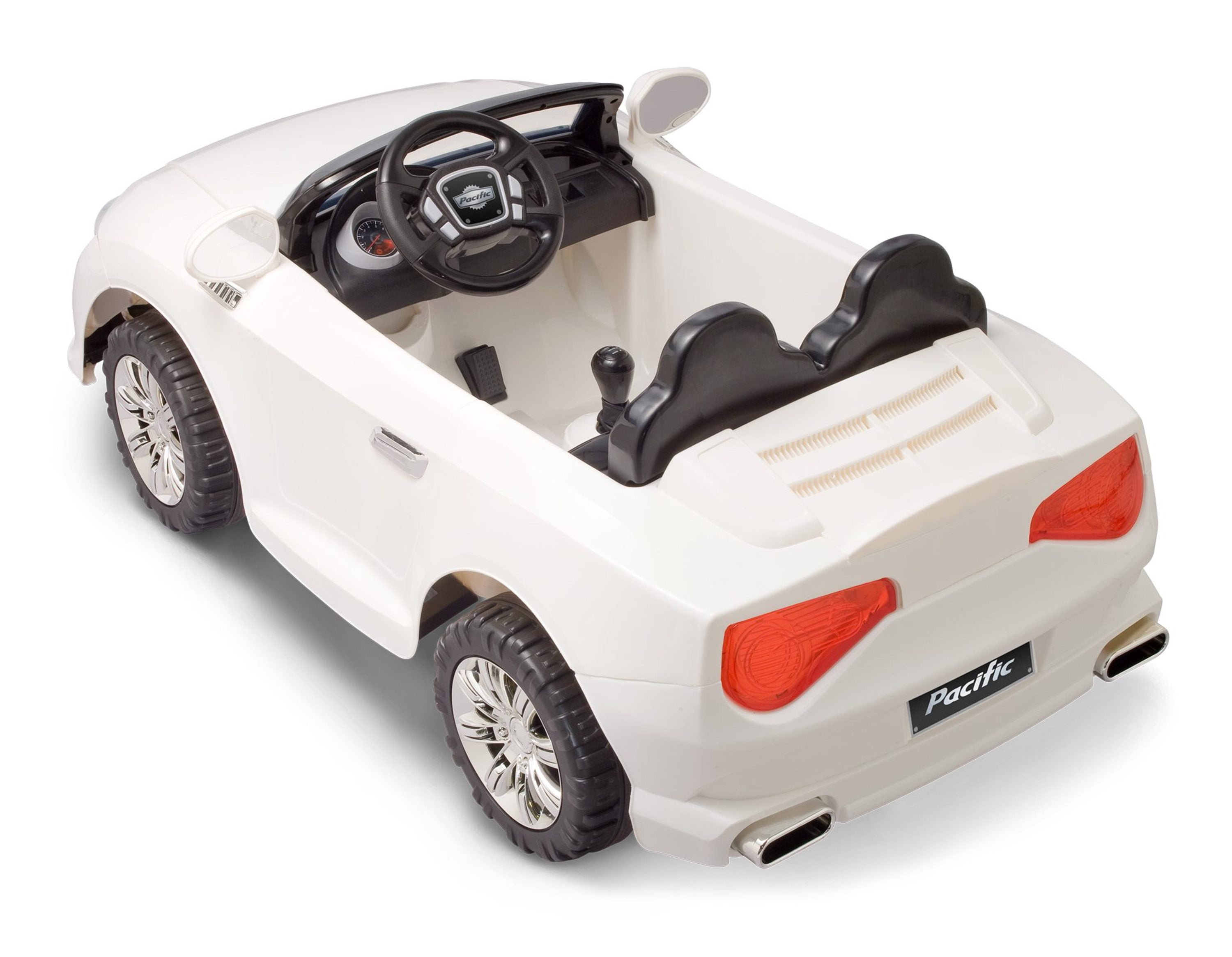 Pacific Cycle 12 Volt Battery Powered Convertible Sports Car White