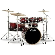 Pacific Drums CM7 Concept Maple Drum 7-Piece Shell Pack - Red Black Fade