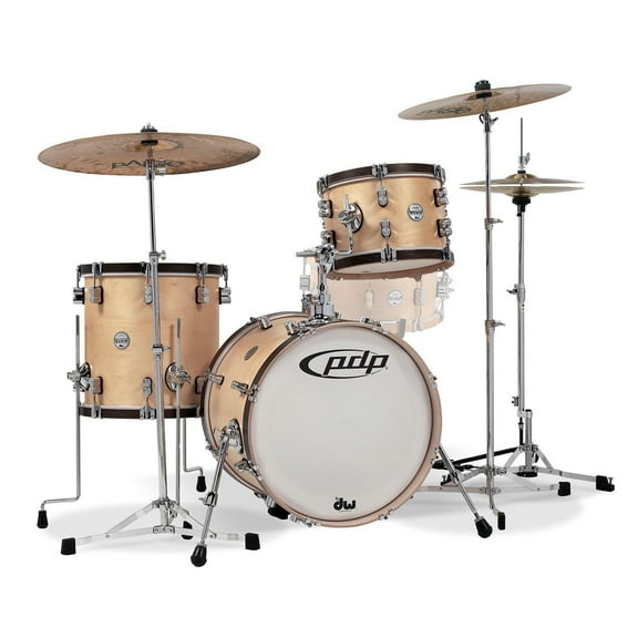 PDP Concept Classic 3-Piece Bop Kit Shell Pack - 18" Bass (Natural, Walnut Hoops)