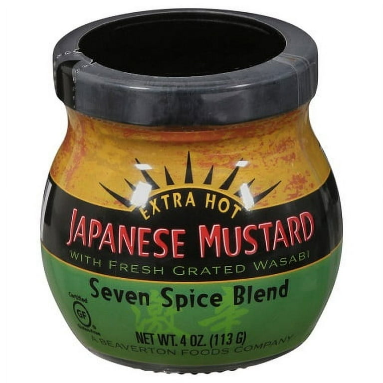 Beaverton Foods Japanese Extra Hot Seven Spice Blend Mustard 4 oz