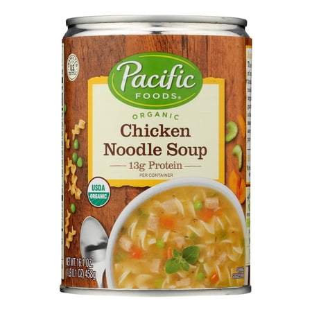 Pacific Foods Chicken Noodle Soup Organic 16.1 oz (Pack Of 12)