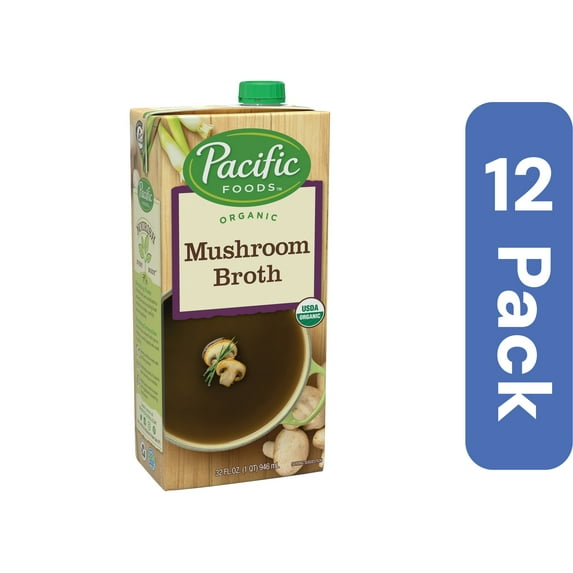 Pacific Foods Mushroom Broth 32 oz (Pack Of 12)