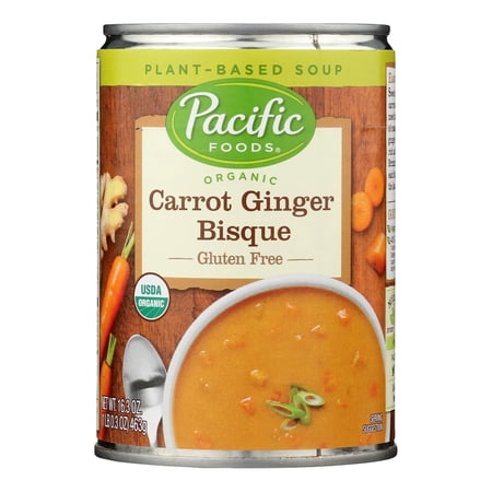 Pacific Foods Organic Carrot Ginger Bisque Soup 16.3 oz (Pack Of 12)