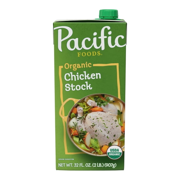 Pacific Foods Organic Chicken Stock, 32 oz Carton