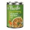 thumbnail image 1 of Pacific Foods Organic Chicken and Wild Rice Soup, 16.3 oz Can, 1 of 12