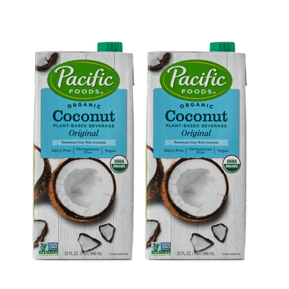 Pacific Foods Organic Coconut Original Plant-Based Beverage 32 oz - Pack of 2