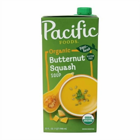 Pacific Foods Organic Gluten Free Butternut Squash Soup 32 fl oz - Pack of 2