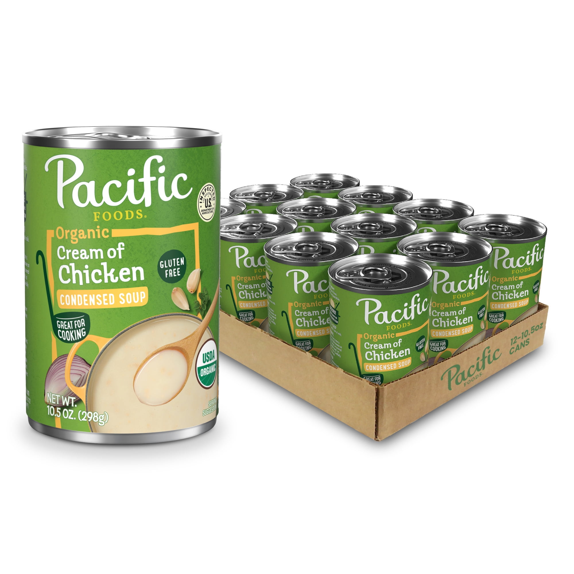 (12 pack) Pacific Foods Organic Cream of Chicken Soup, 10.5 oz Can