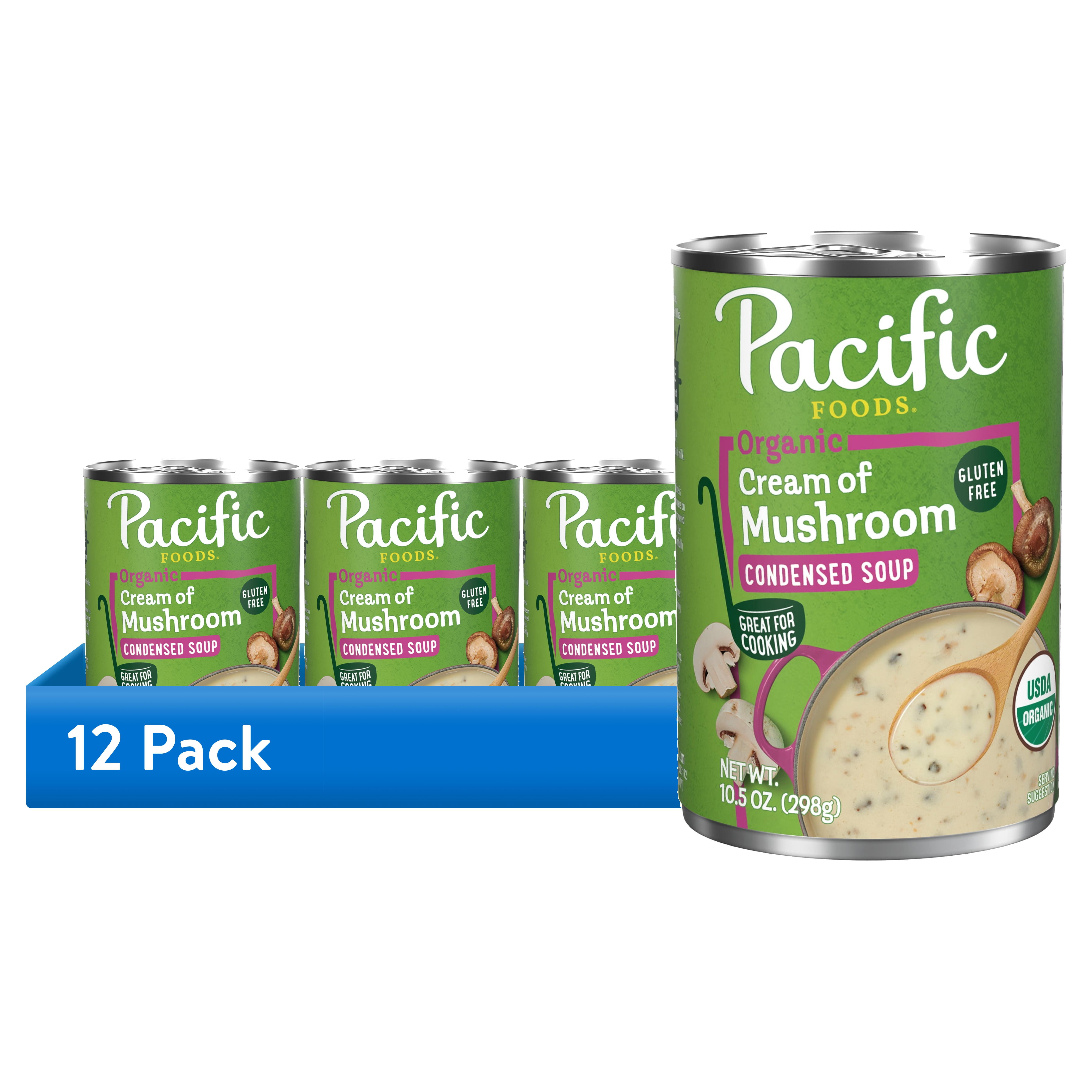 (12 pack) Pacific Foods Organic Cream of Mushroom Soup, 10.5 oz Can