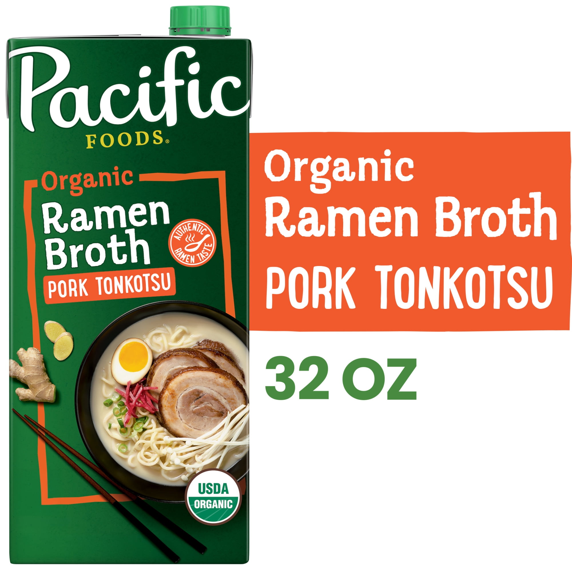 Pacific Foods Organic Pork Tonkotsu Ramen Broth, 32 oz Carton