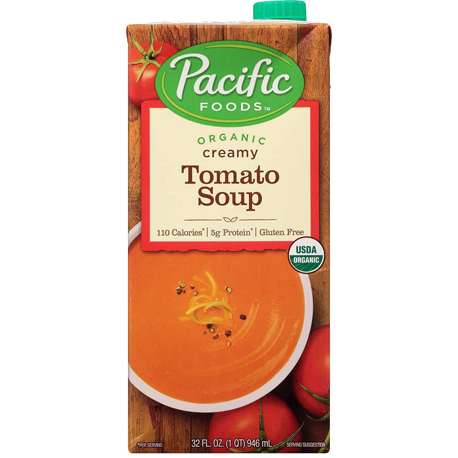 Pacific Foods Organic Soup Gluten Free Creamy Tomato 32 fl oz
