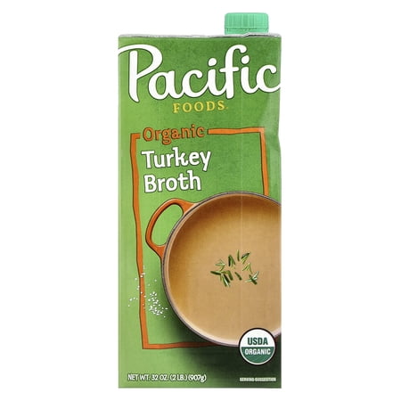 Pacific Foods Organic Turkey Broth, 32 oz Carton