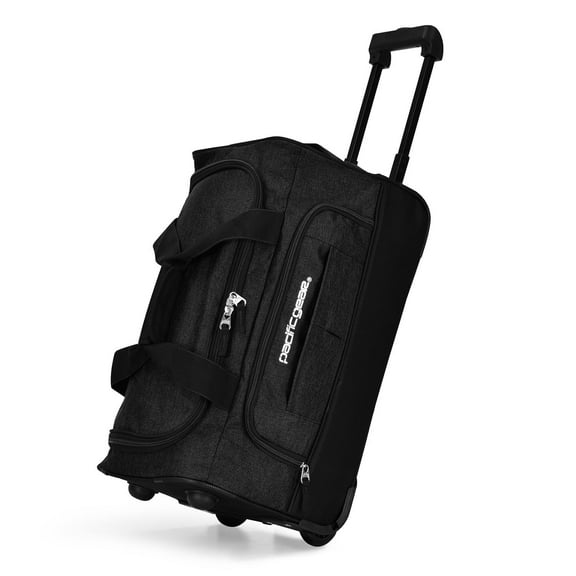 Pacific Gear Keystone 21" Rolling Duffel Bag with Wheels, Black