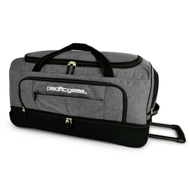 Pacific Gear Keystone 30" DropBottom Rolling Duffel Bag, Grey