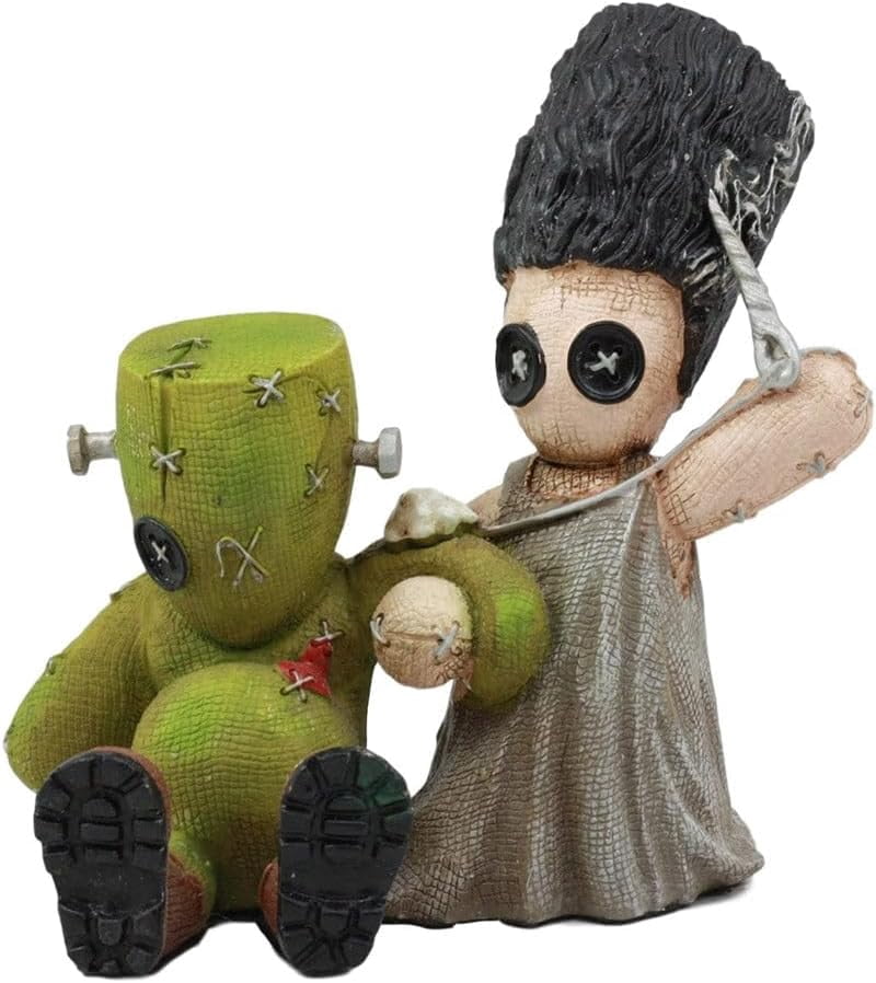 Pacific Giftware 4.5" Pinhead Monster Frankenstein and Bride Sewing Doll