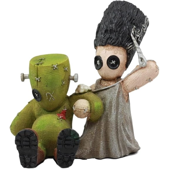 Pacific Giftware 4.5" Pinhead Monster Frankenstein and Bride Sewing Doll