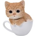 Pacific Giftware Adorable Teacup Pet Pals Cat Kittens Collectible